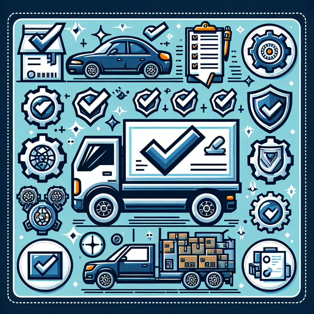 [Relevant Image: Checklist for preparing car for shipping with checkboxes]