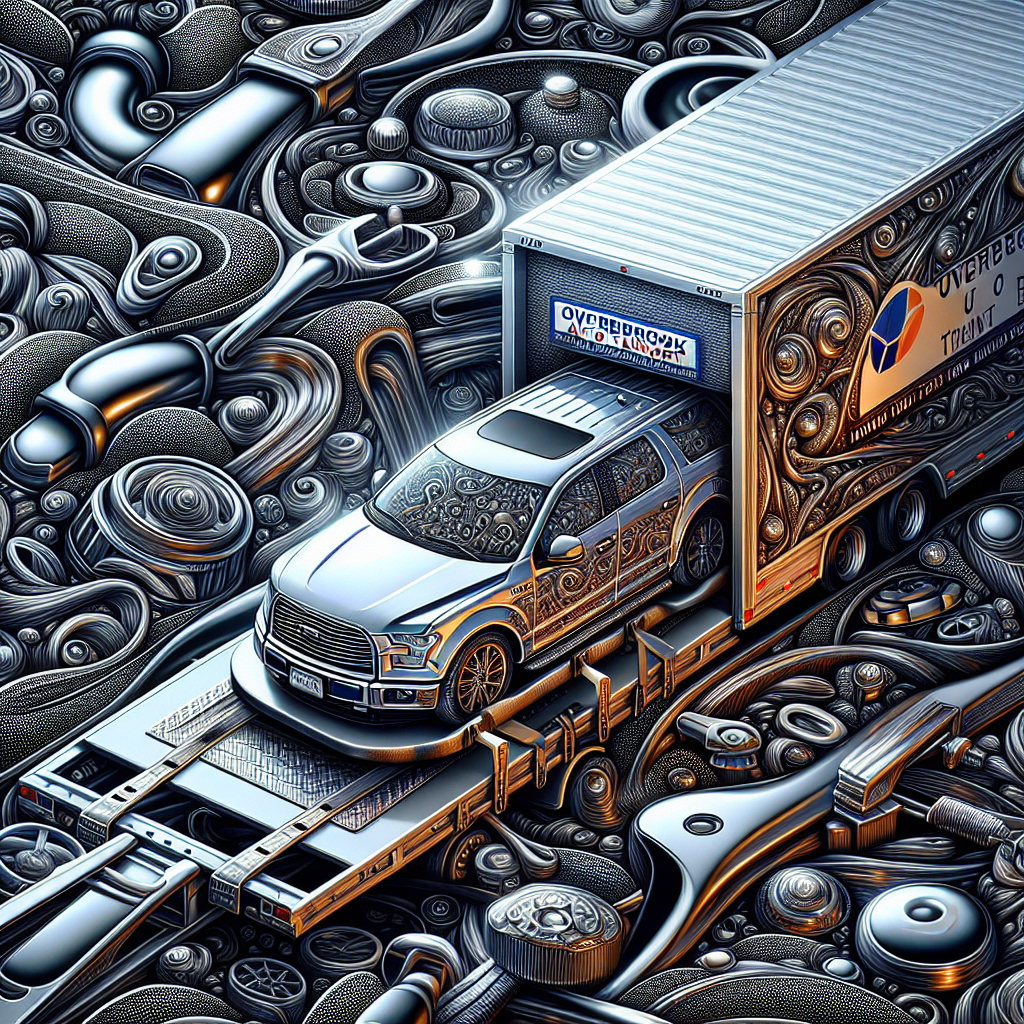 [Relevant Image: Close-up of a car being secured on an enclosed transport trailer, demonstrating Overbrook's commitment to safe and secure transport]