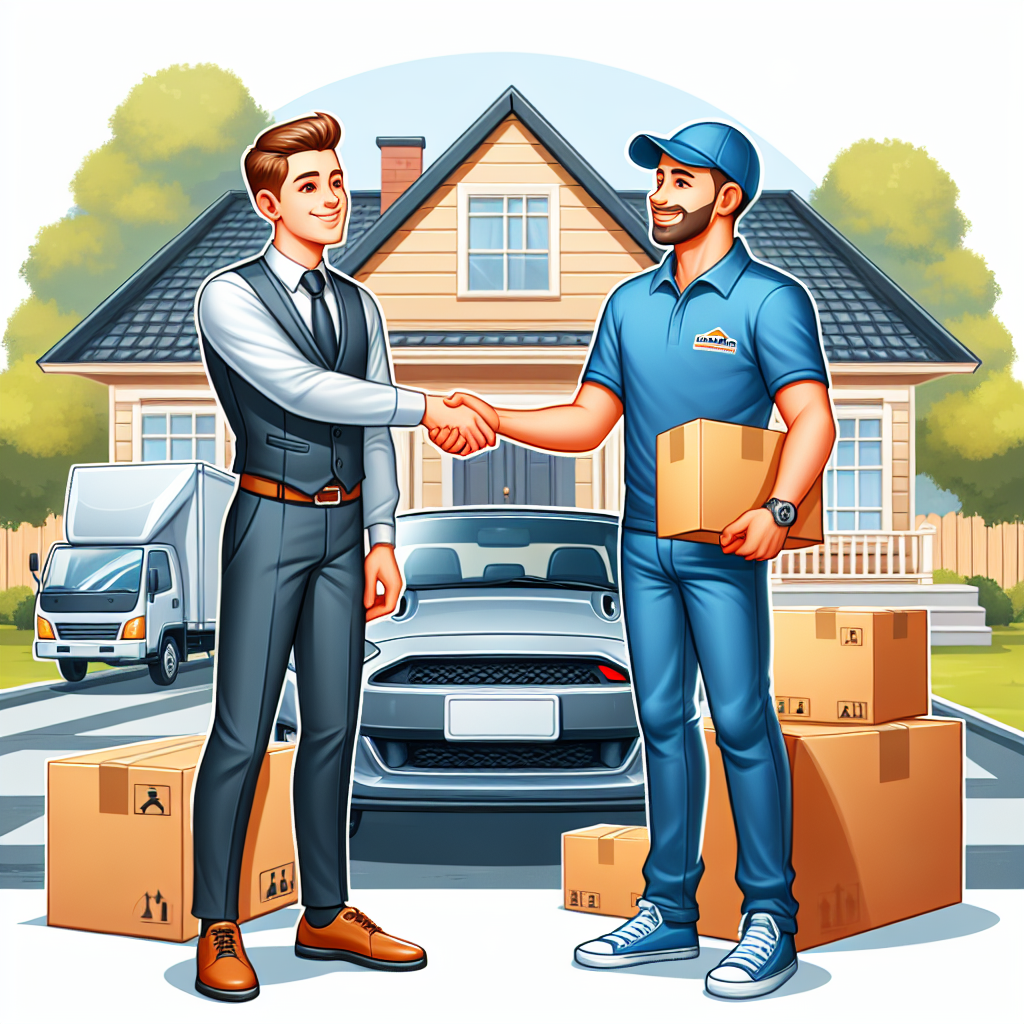 [Relevant Image: Happy customer receiving their car at their new home, shaking hands with an Overbrook representative]