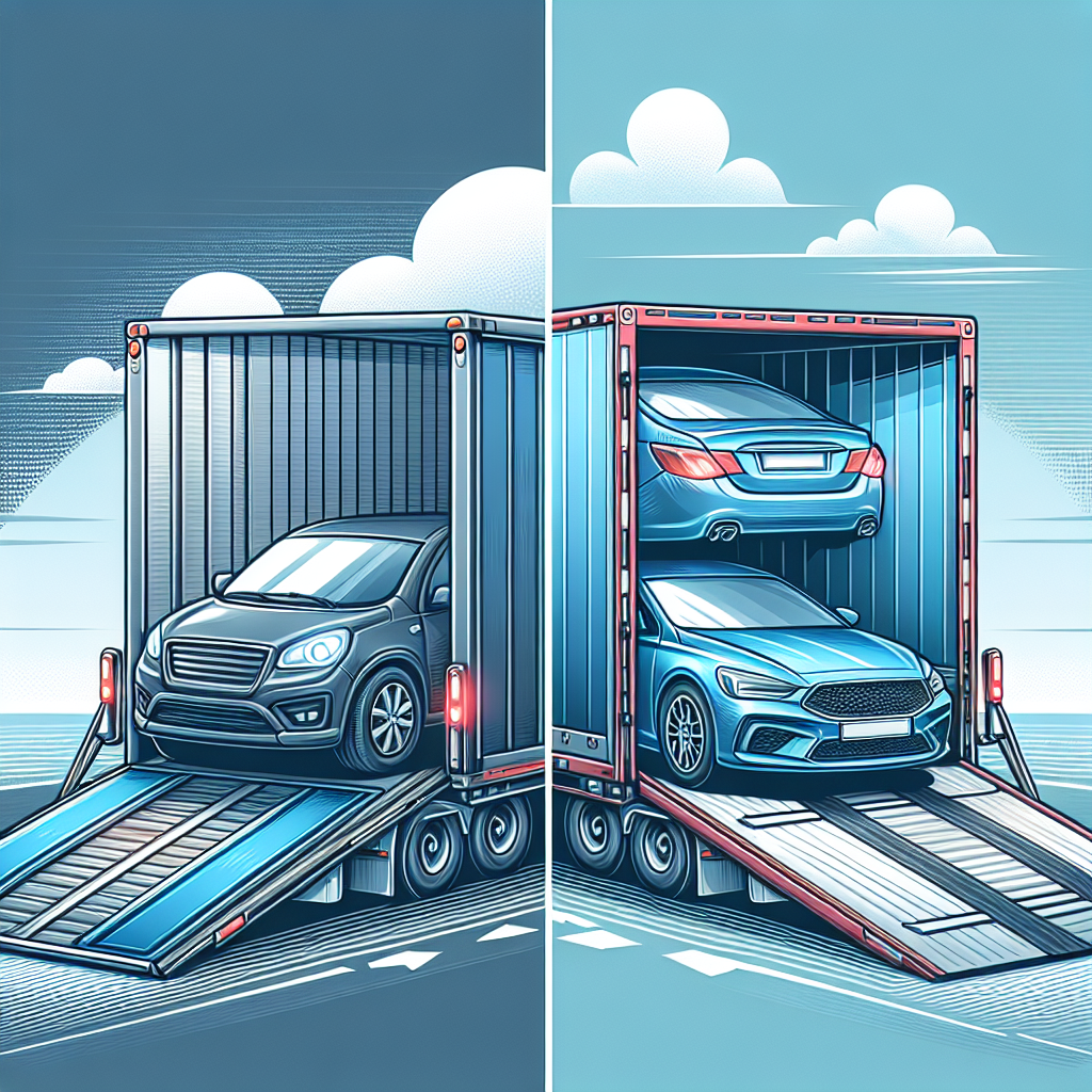 [Relevant Image: Side-by-side comparison of an open carrier and an enclosed trailer, highlighting the differences in protection]