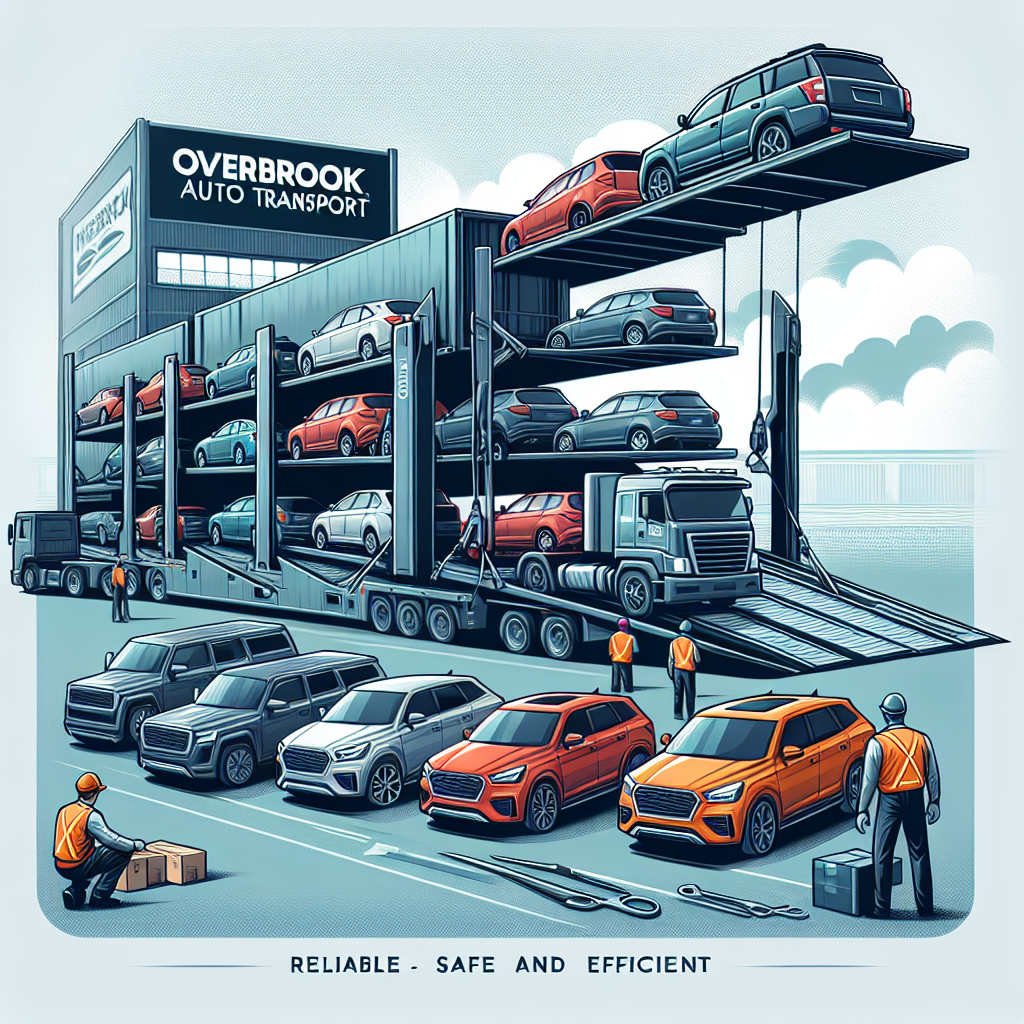 [Relevant Image: Variety of vehicles being loaded onto a car carrier, showcasing Overbrook's ability to handle different vehicle types]