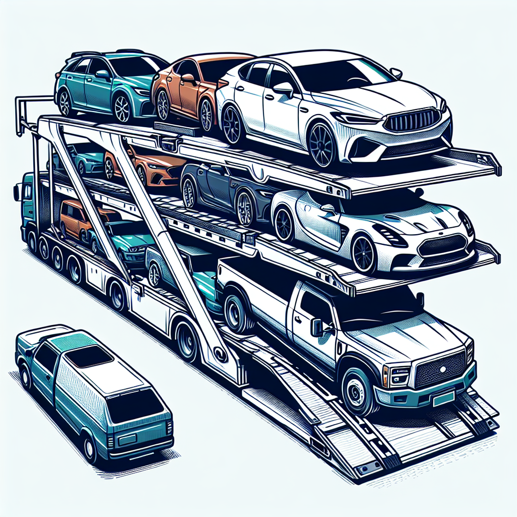 [Relevant Image: Variety of vehicles loaded on an open car carrier, showcasing Overbrook's versatility]